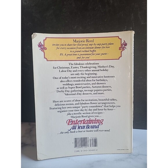 Entertaining All Year Round By Marjorie Reed Paperback - Picture 9 of 10